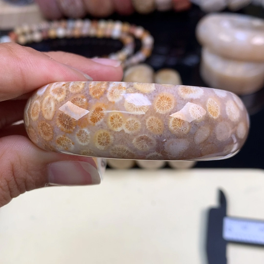 【闪购商品】颈饰未镶嵌硅化珊瑚（珊瑚玉）37号上新51.4圈