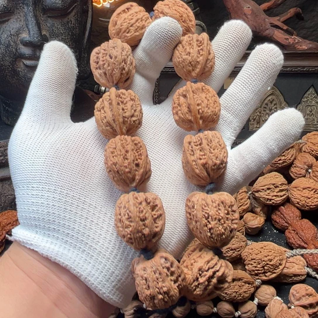 手串桃核糖**排密纹核桃