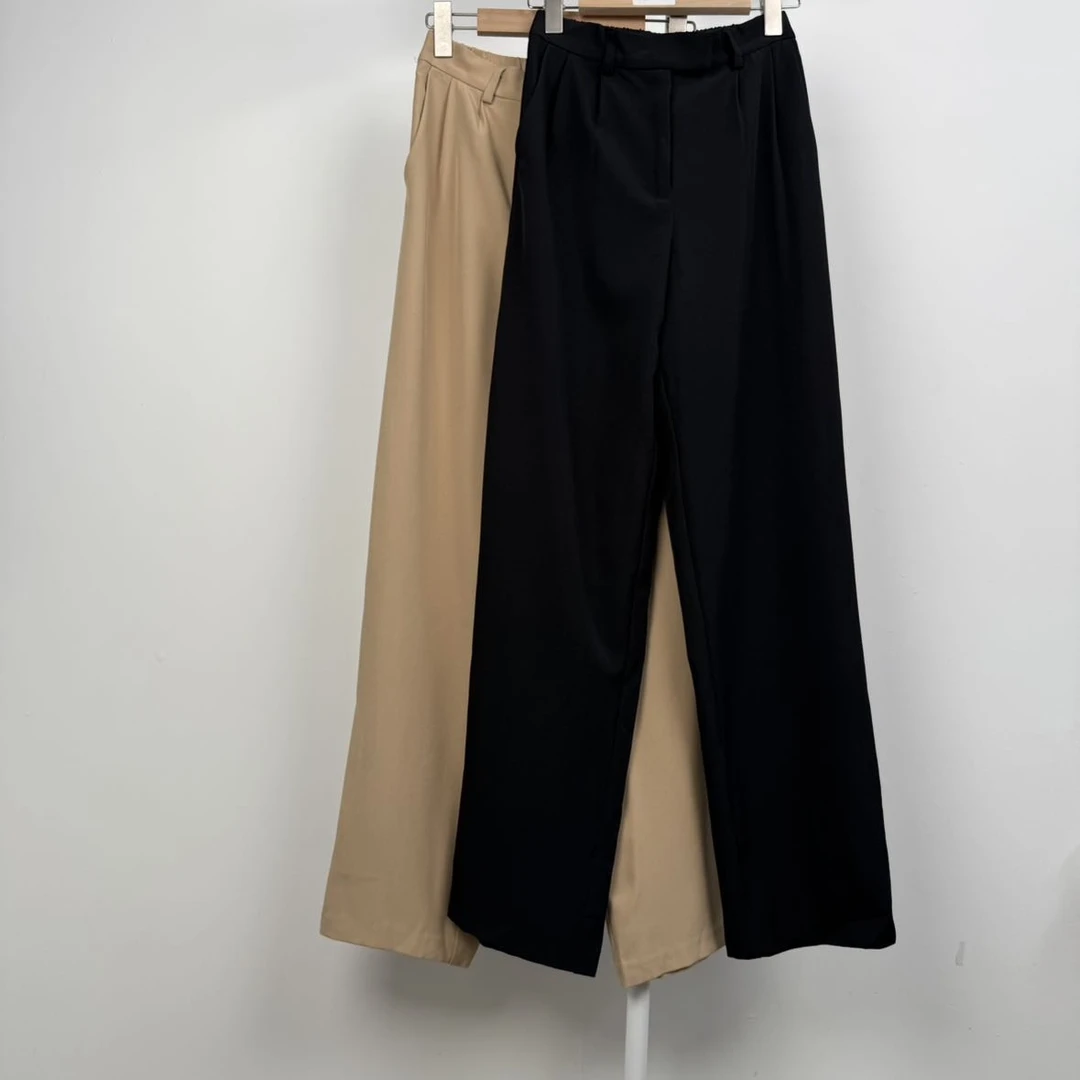 5033裤子显瘦休闲裤百搭时尚夏季不规则气质直筒潮流女士设计师