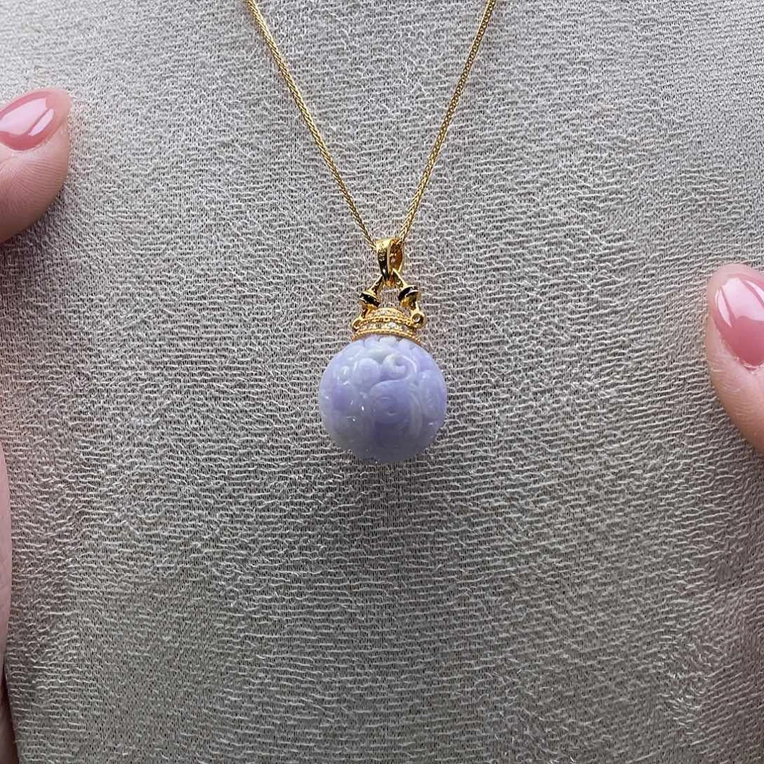 翡翠未镶嵌颈饰代编织