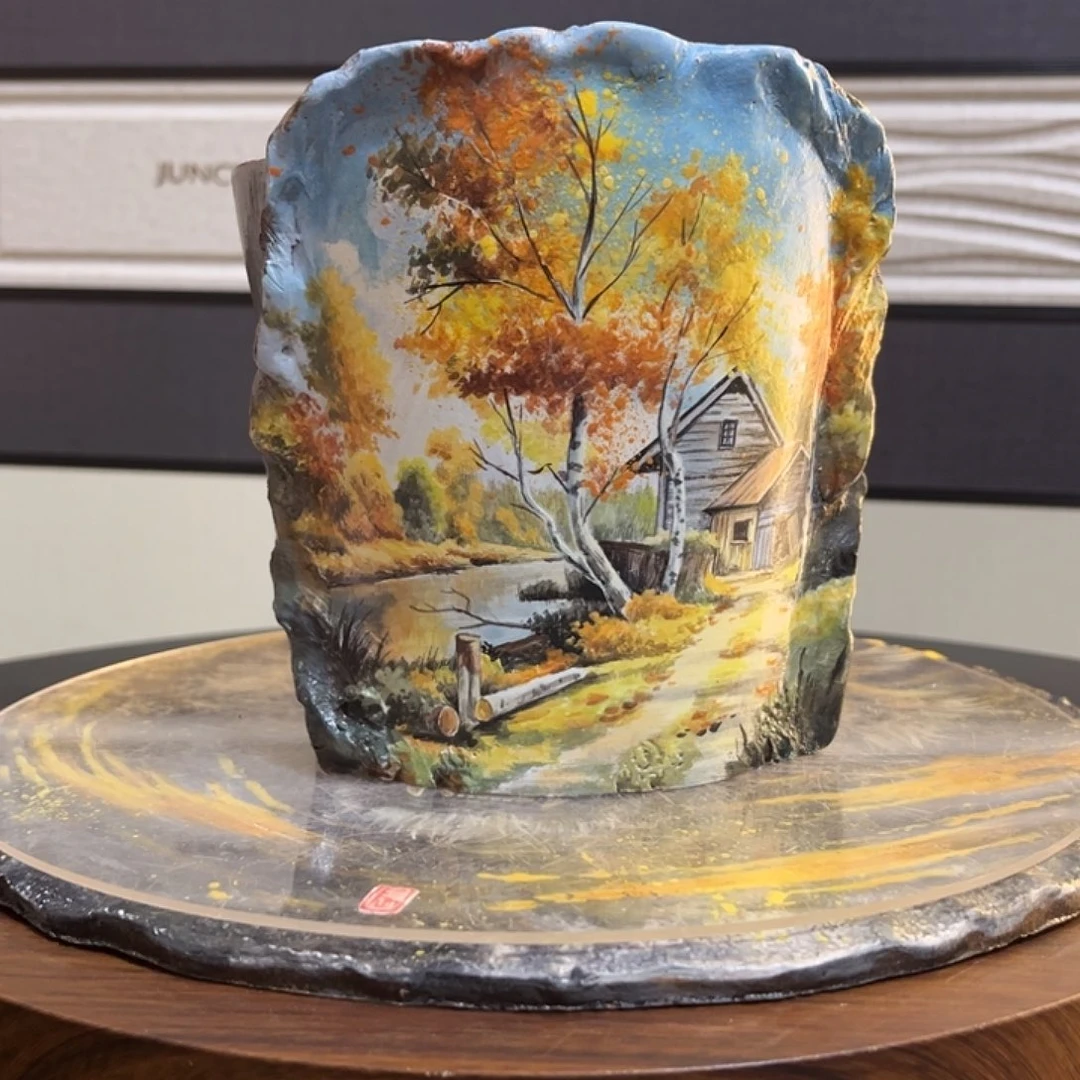 晨辰手绘花盆纯风景