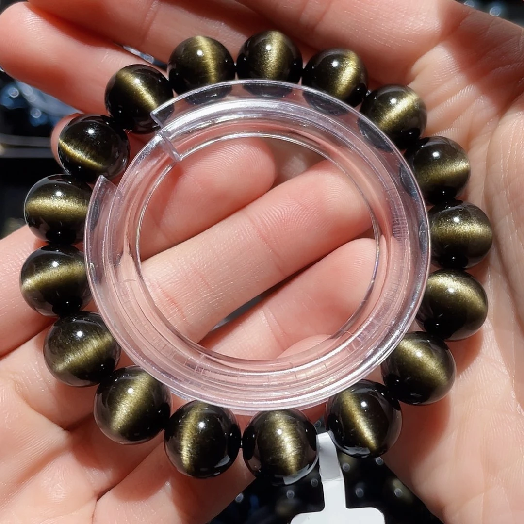 黑曜岩手链未镶嵌c**~