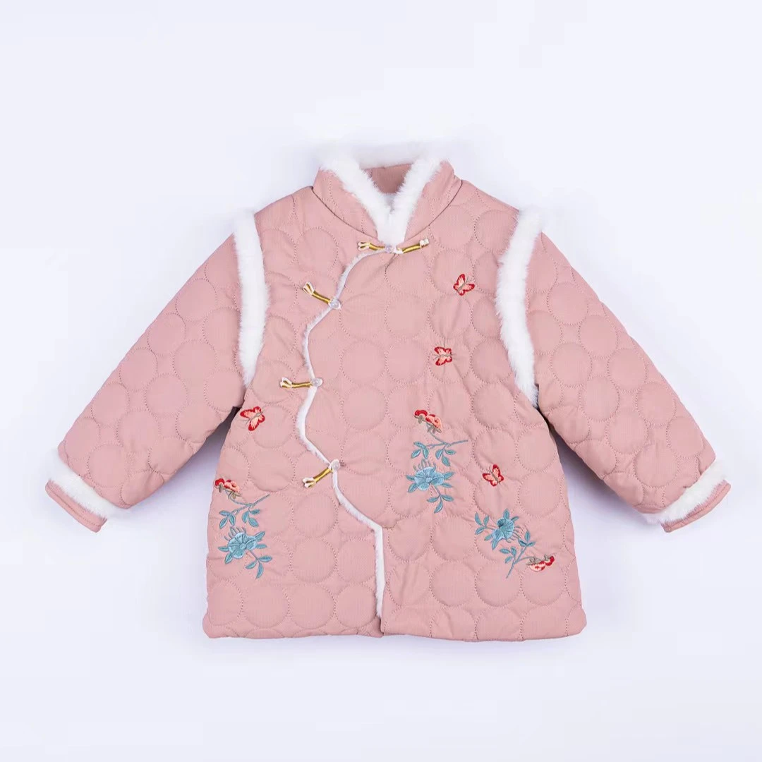 【原韩D】儿童洋气可爱粉色棉服