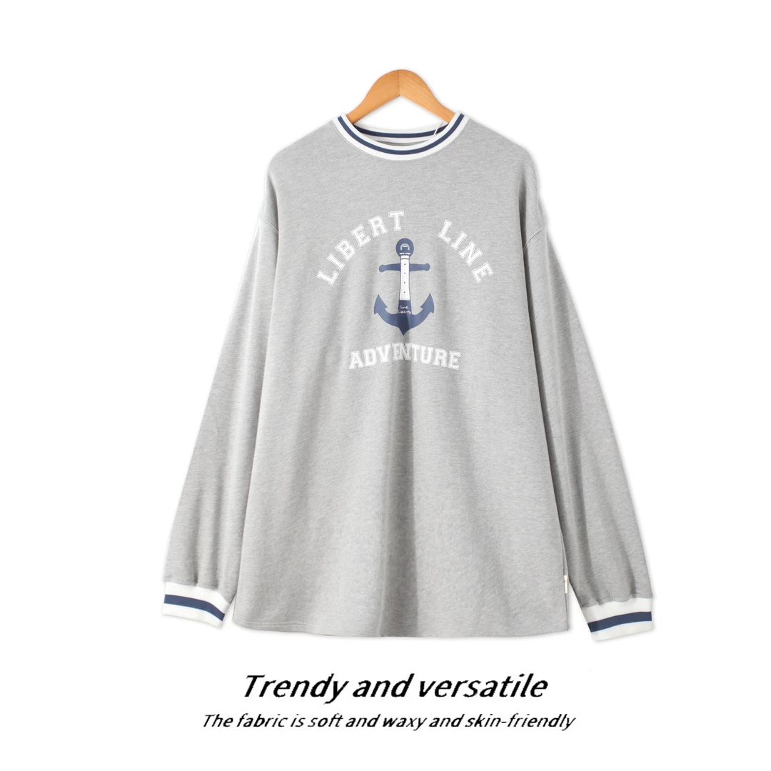 春季男士圆领卫衣长袖时尚潮流设计显瘦上衣00729休闲百搭