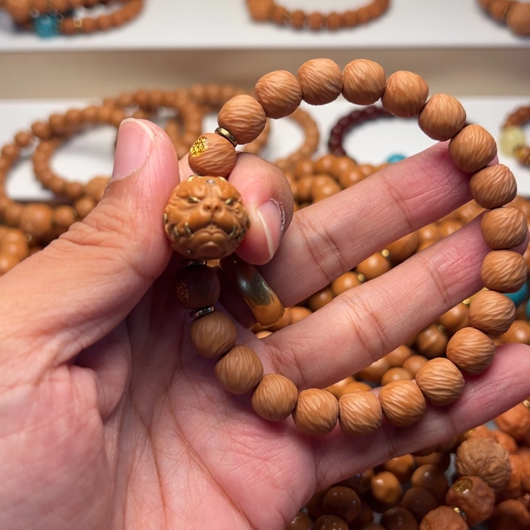 小***长猴头核桃手串云锦