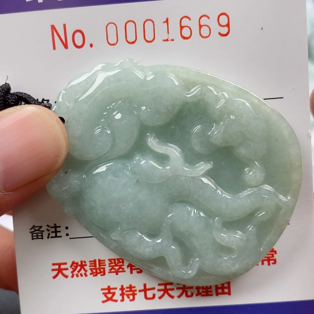 翡翠未镶嵌颈饰挂件