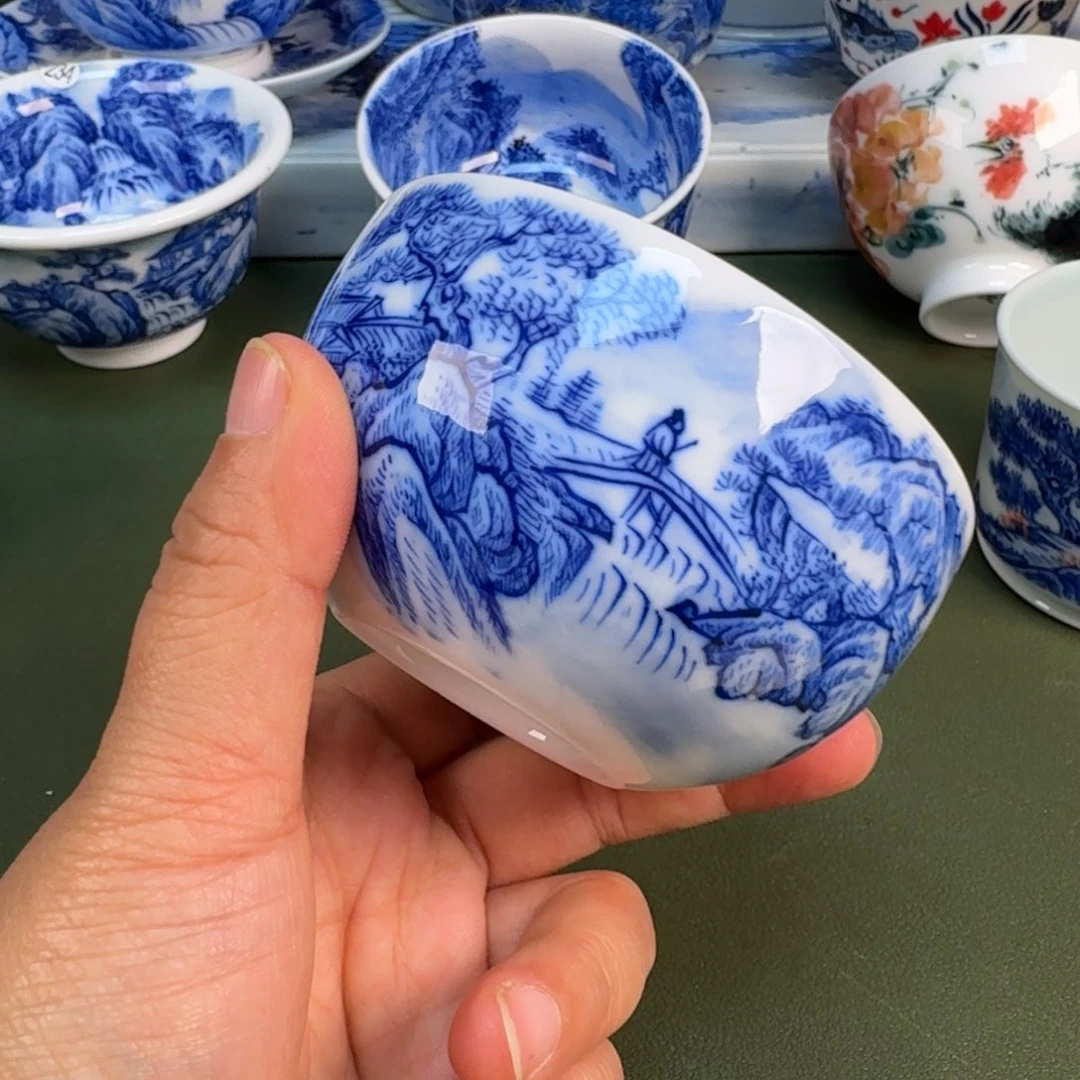 陶景德镇纯手绘茶具圆圆233