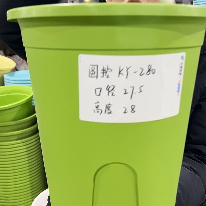 正品圆控口27高28果绿5只无托