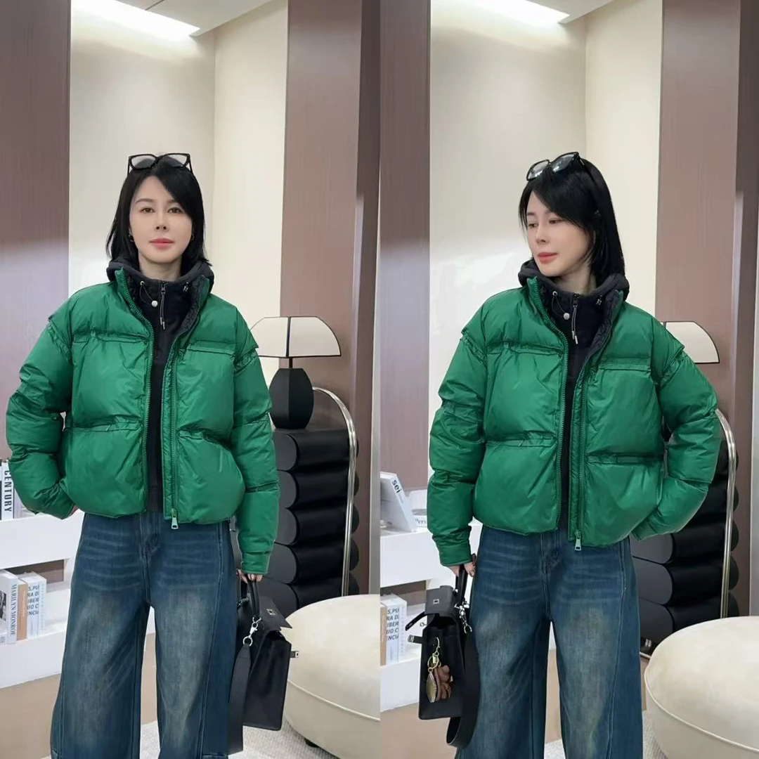 【洁子推荐】2025冬季新款258675韩系立领压褶面包羽绒服JZYC258675