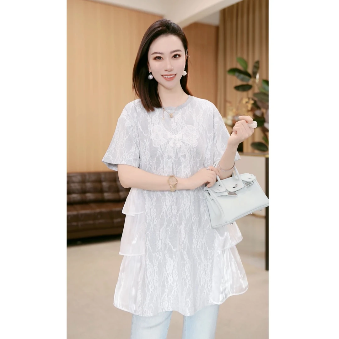 林果&季得 【距离感】时尚减龄气质百搭女士短袖款T恤