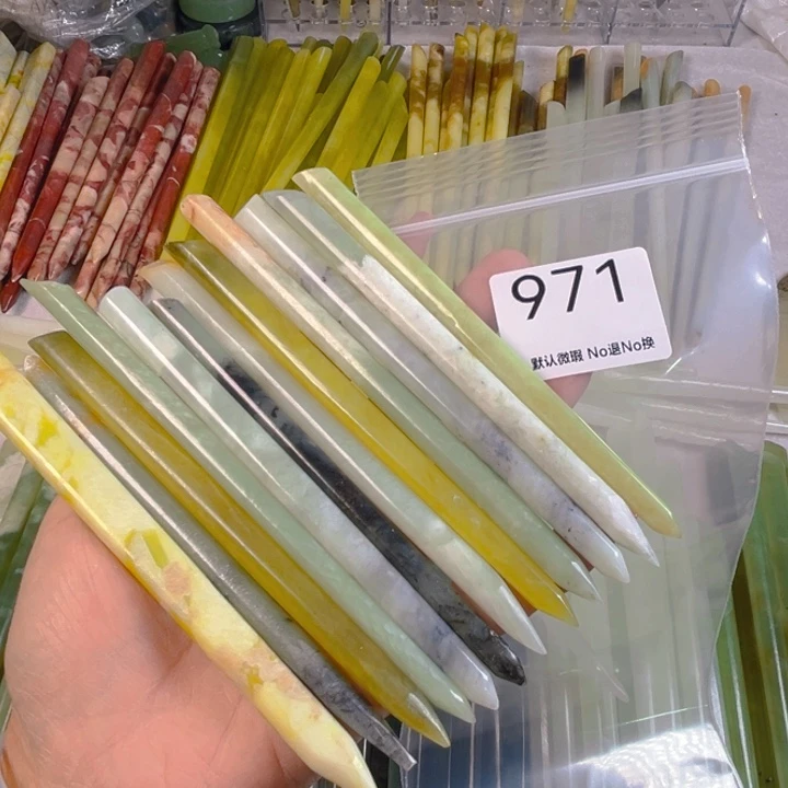 蛇纹石玉未镶嵌发簪
