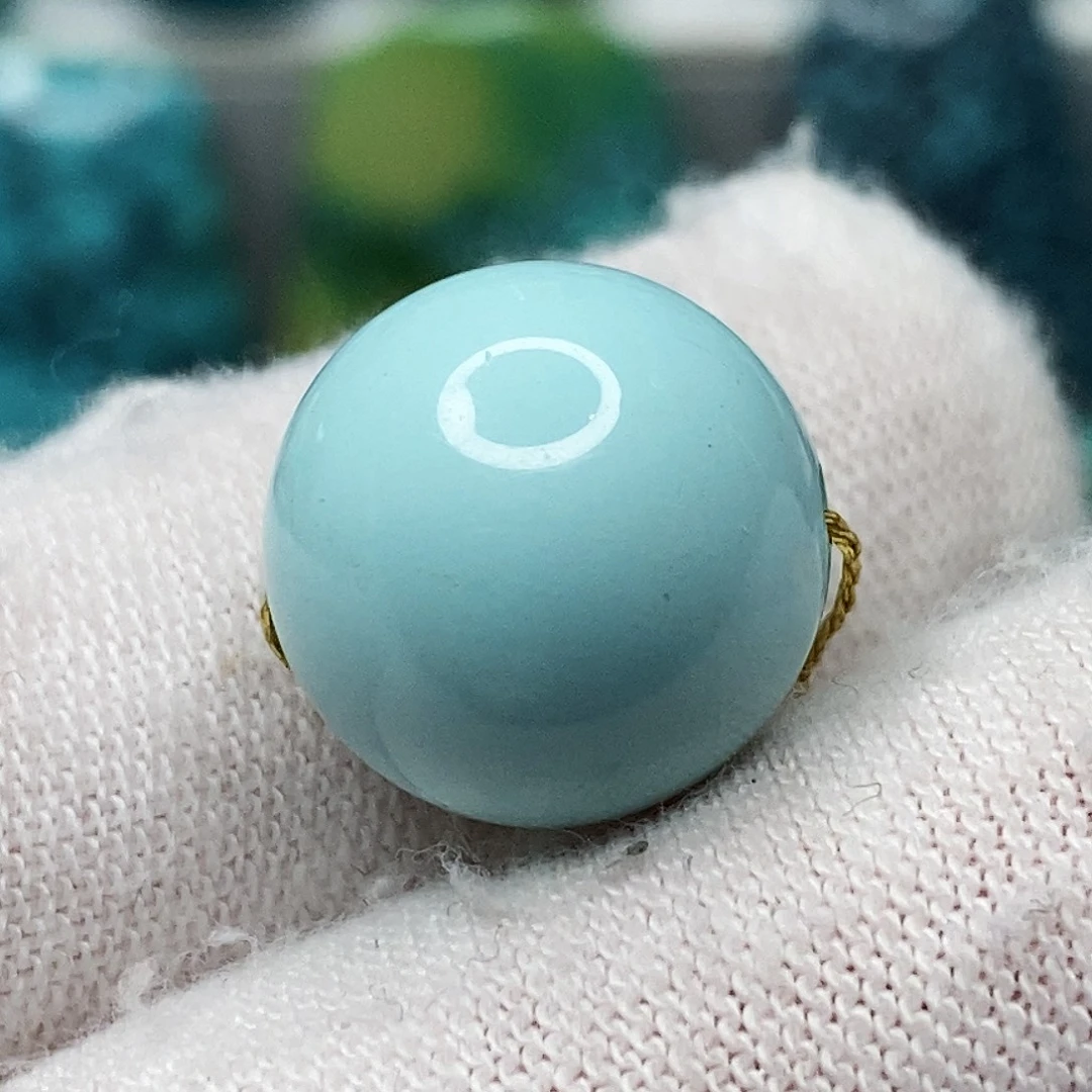 绿松石未镶嵌天然原矿 带武汉地大证书