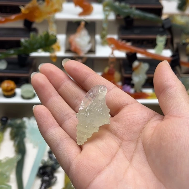 蛇纹石玉未镶嵌岫玉发簪