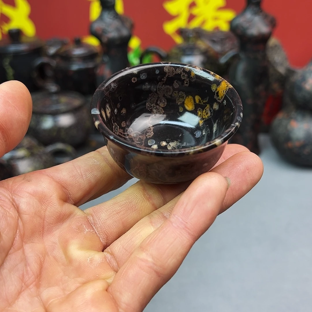 梅花玉鱼缸石茶周边微瑕不退不换