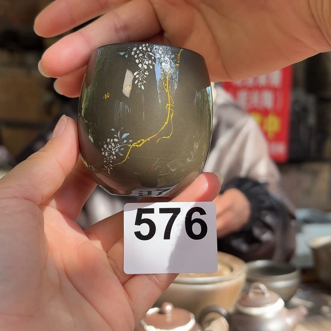 坭兴陶柴烧全手工原矿泥料杯