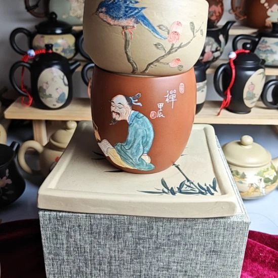 建水紫陶复烧主人杯3号