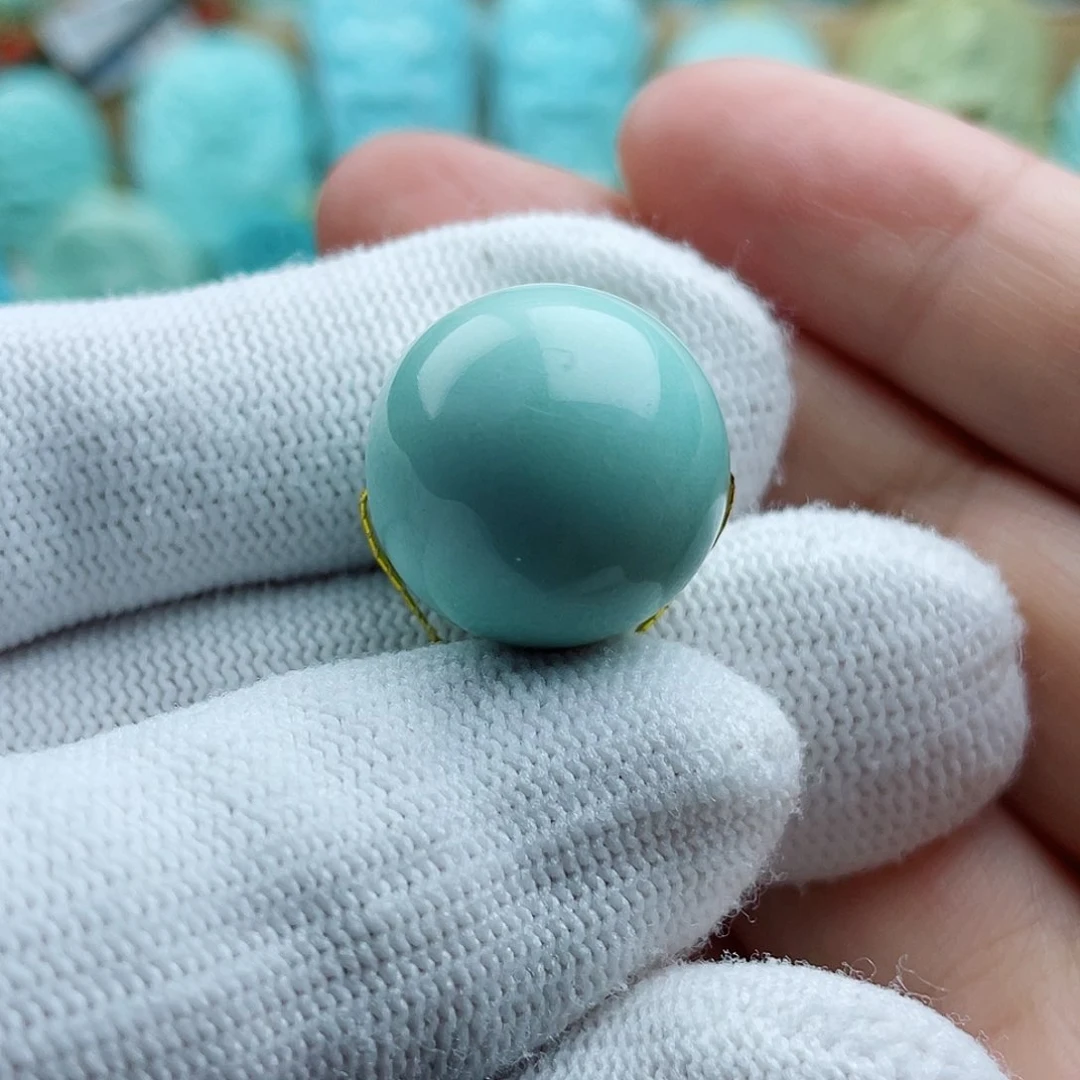 未镶嵌绿松石珠宝奇石18mm+