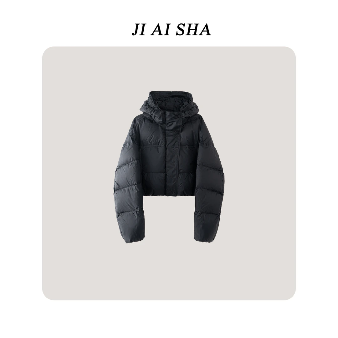 CANYU 秋冬新款云朵蝙蝠袖廓版泡芙连帽鹅绒服    6616