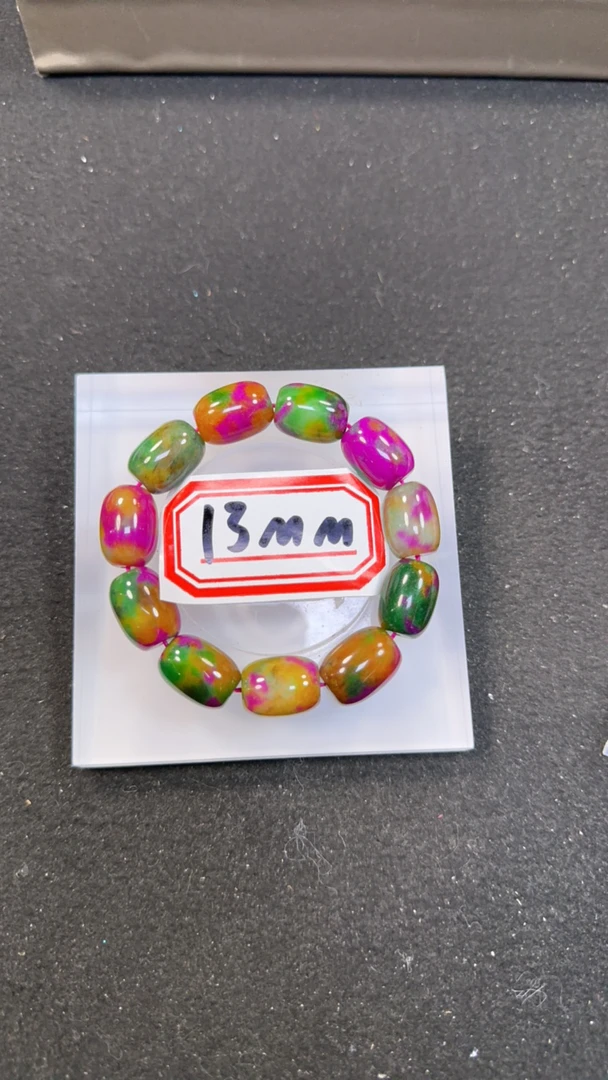 玫红花舒桶珠13mm手串发一条20I17