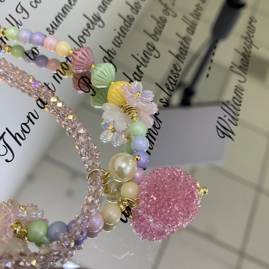 2985粉色软糖新款原创手机链