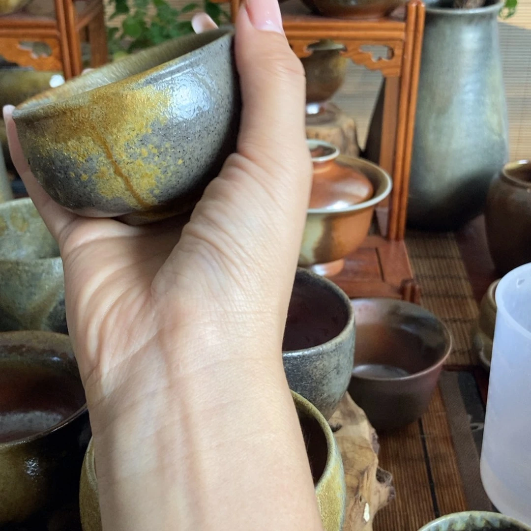 通红柴烧寒**骨通红柴烧主人杯