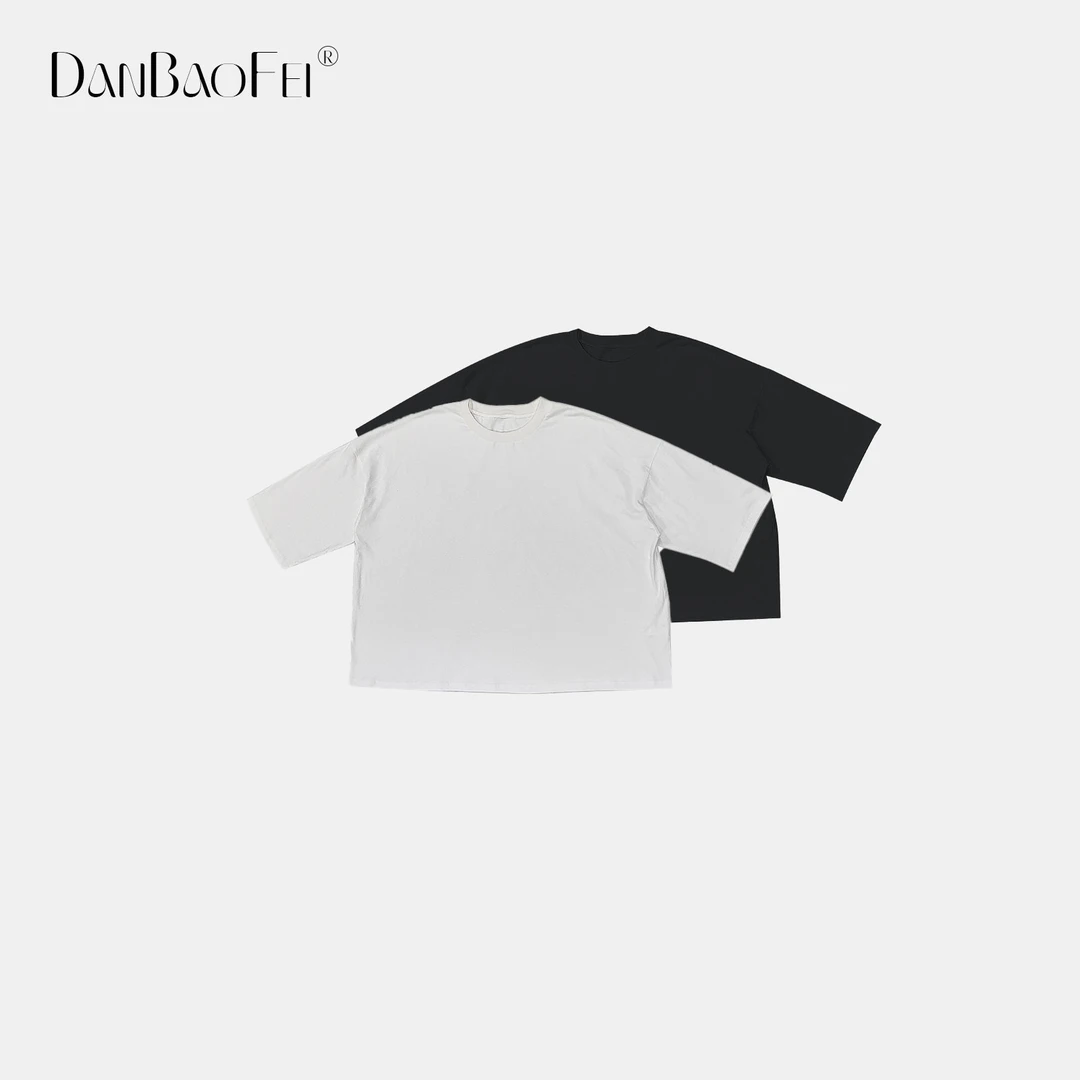 SS 大版T 简约纯色宽松廓形百搭纯棉圆领短袖T恤 YLM00699