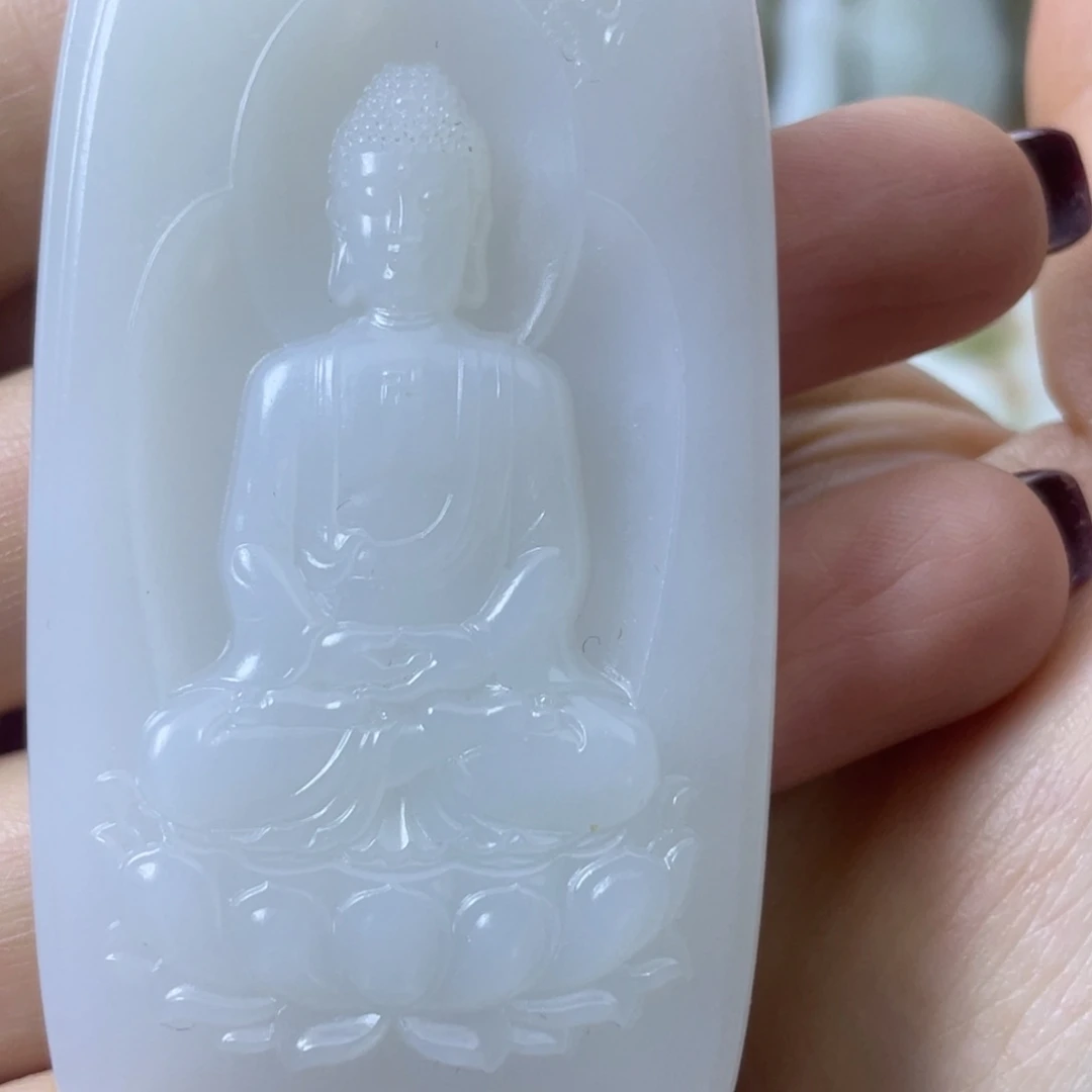 吊坠(不含链)未镶嵌和田玉双**具