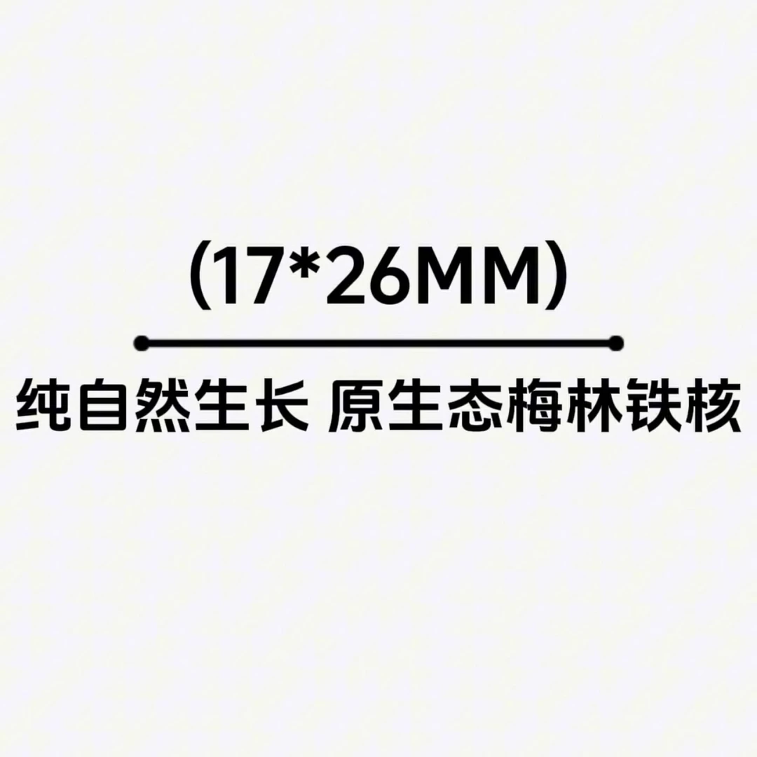 【17*26MM】原生态梅林铁核 原皮素核文玩 手串