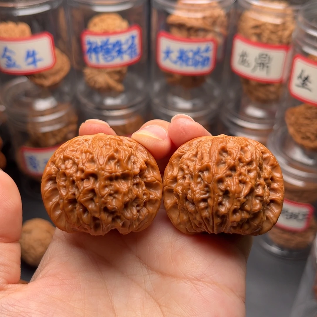 文玩核桃把件41平谷血麒麟