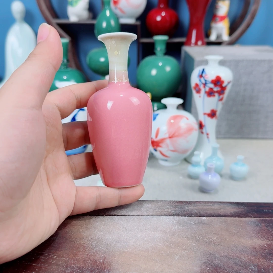 陶瓷手工小花器摆件