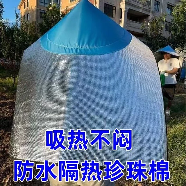 防晒斗笠帽子披风一体遮阳隔热摘茉莉花采茶田地农村下地干活防水