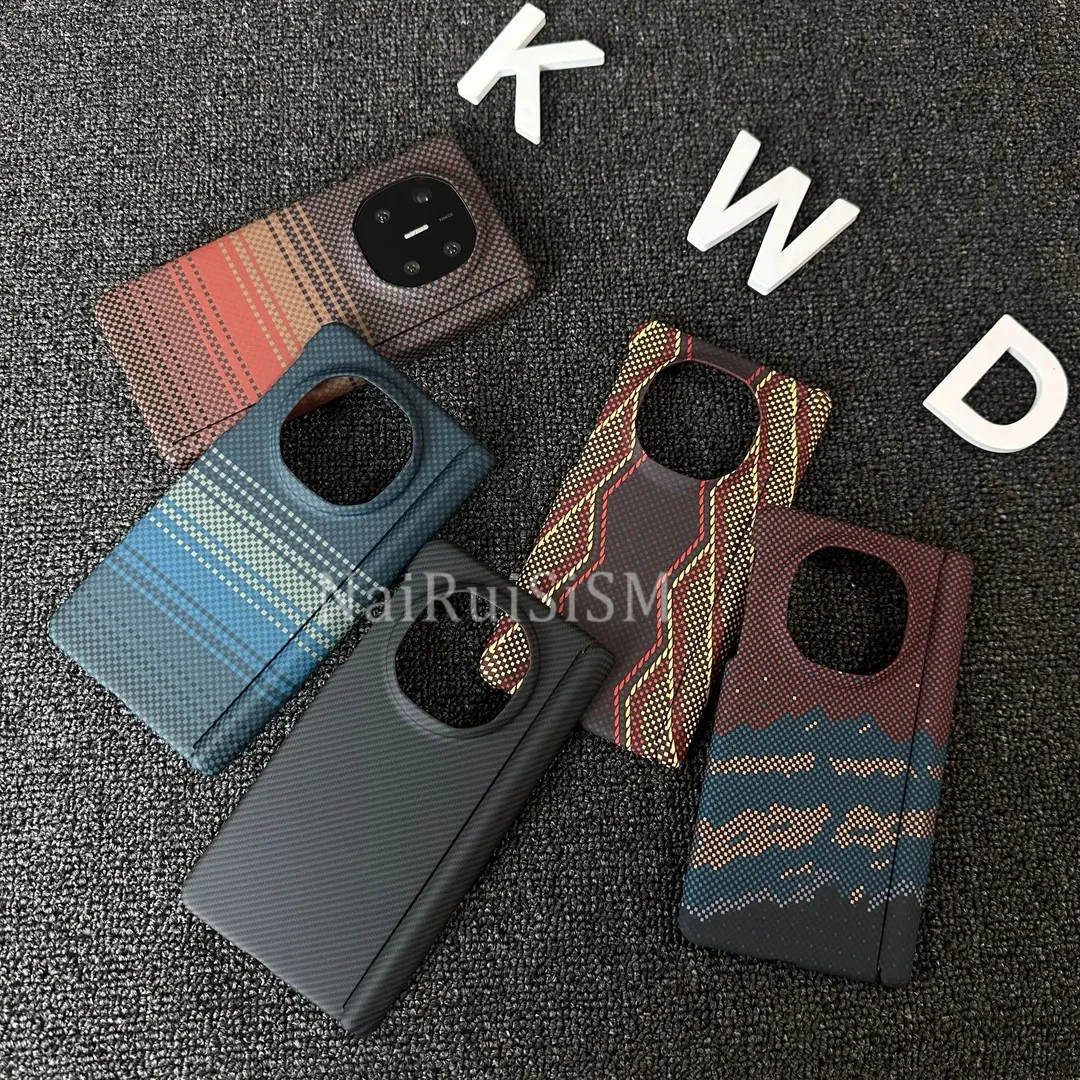 磁吸碳纤维纹理适用华为matex6手机壳中轴荣耀magicv3三星w25折叠