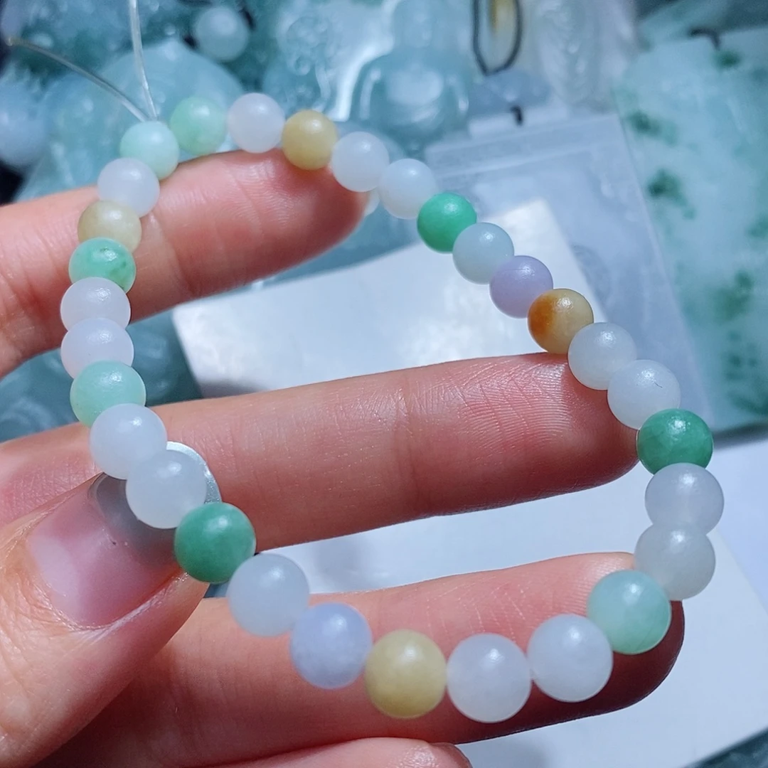 定制翡翠未镶嵌毛货付款后确认抛光