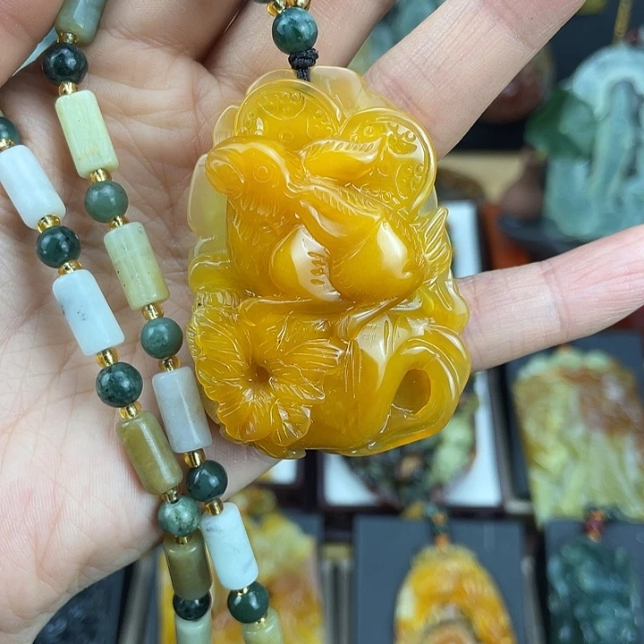 蛇纹石玉未镶嵌岫玉挂件