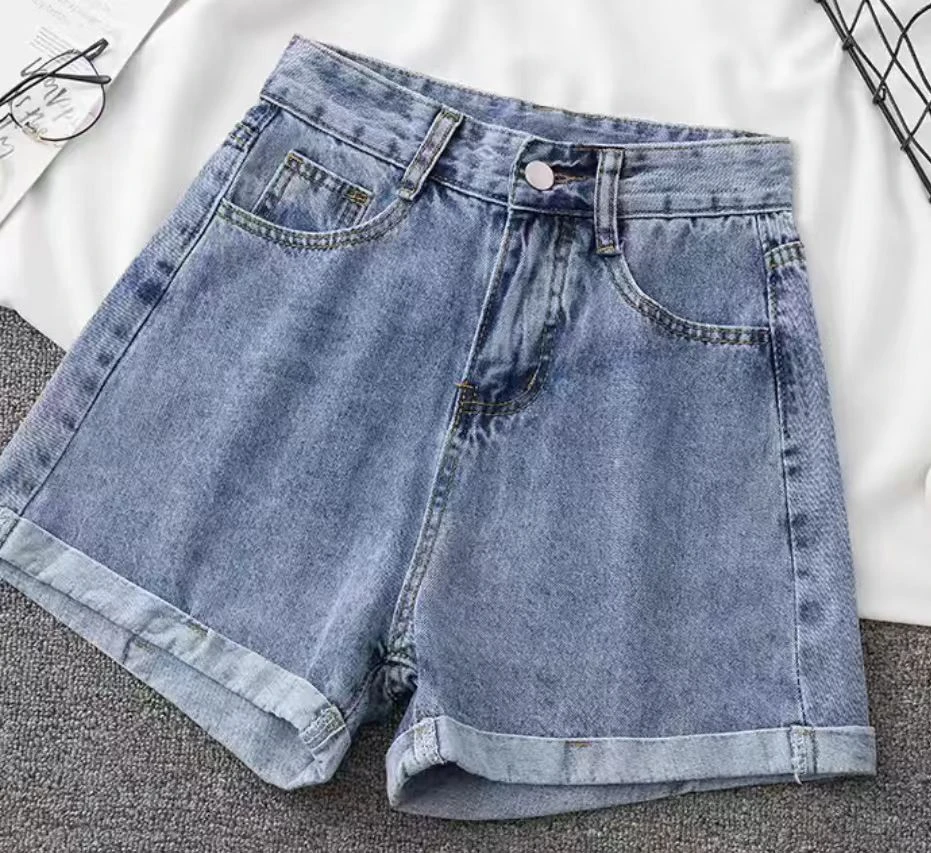 A320酷酷蓝色牛仔短裤