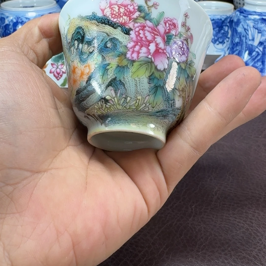 一***凡瓷片当代景德镇陶瓷手绘茶具