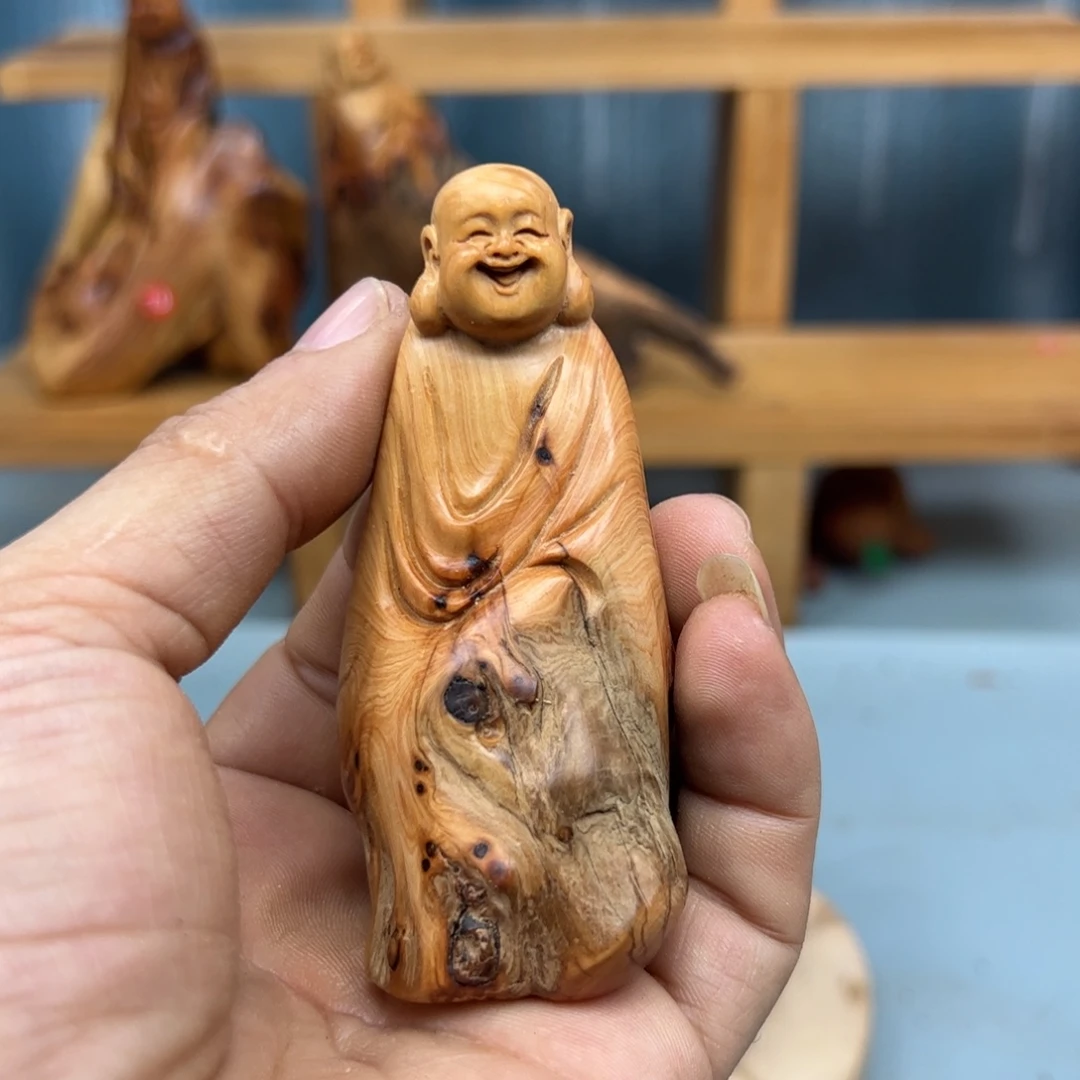 x***儿木崖柏木摆件手把件