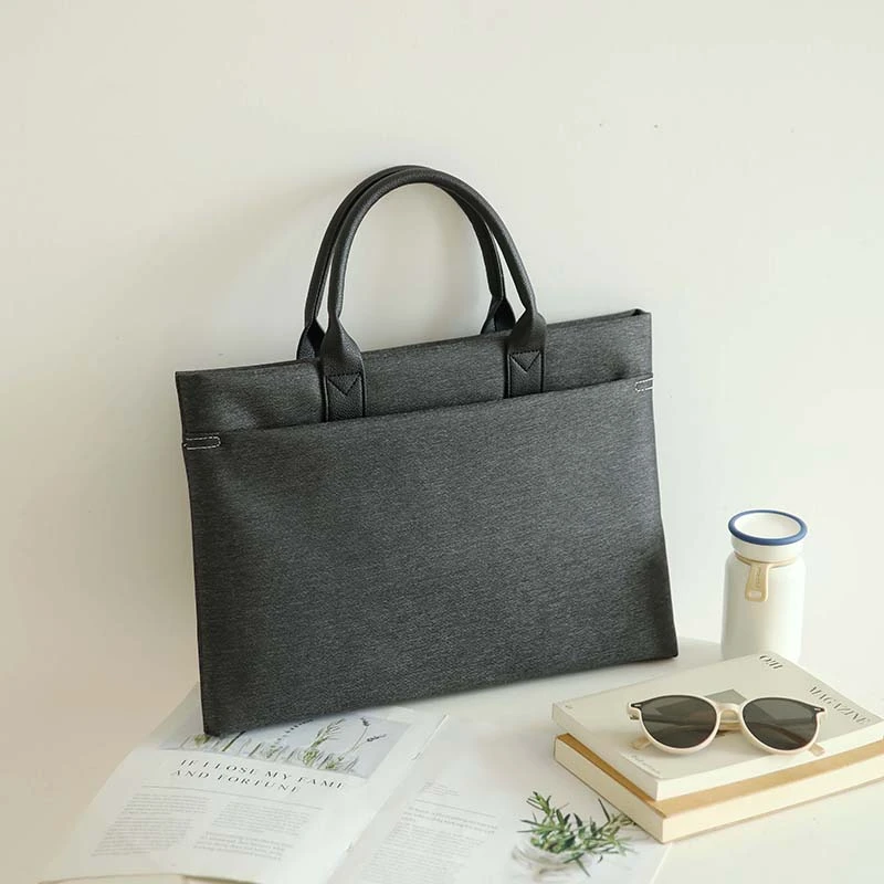 男士商务公文包通用防水笔记本电脑包出差办公文件袋手提包资料袋