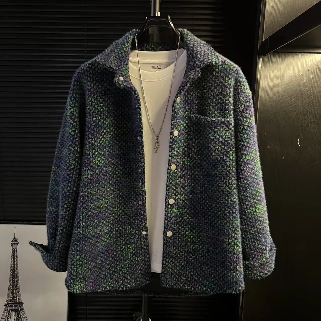 【运费补贴】港澳秋季格子小香风外套编织设计时尚潮流宽松休闲百搭