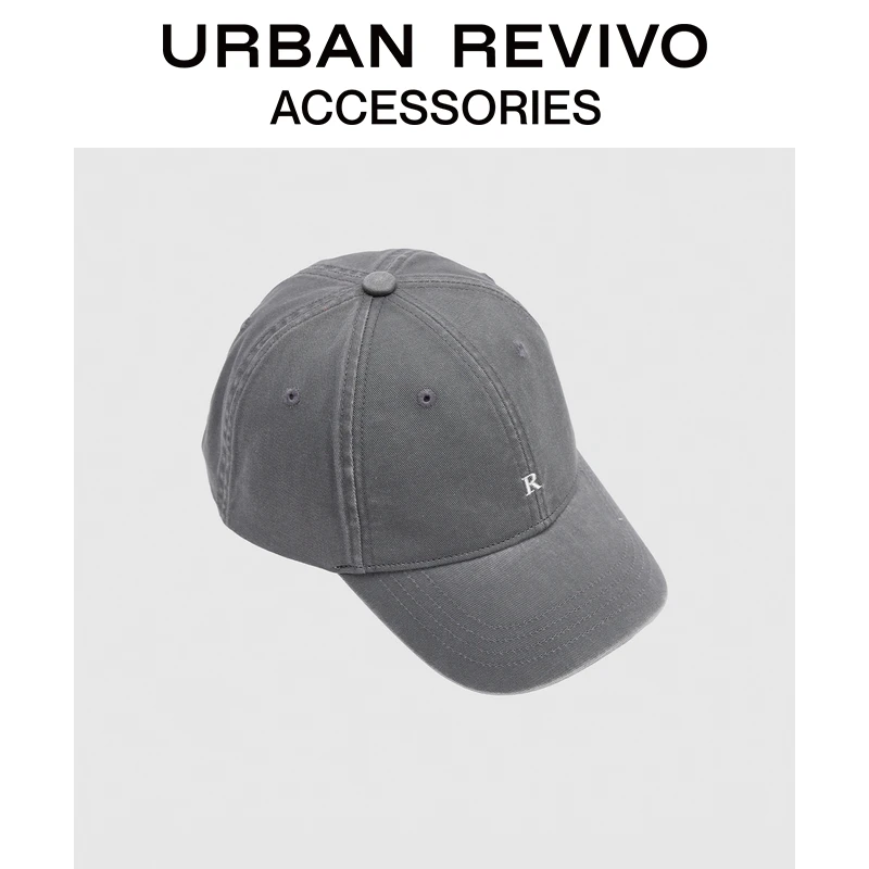 URBAN REVIVO2025春季新款女士字母刺绣棒球帽UAYA50039