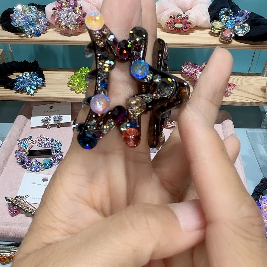 皮质铁合金发夹发卡