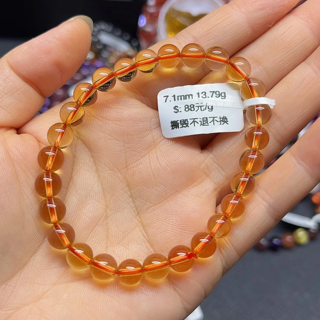 水晶未镶嵌手链天然水晶