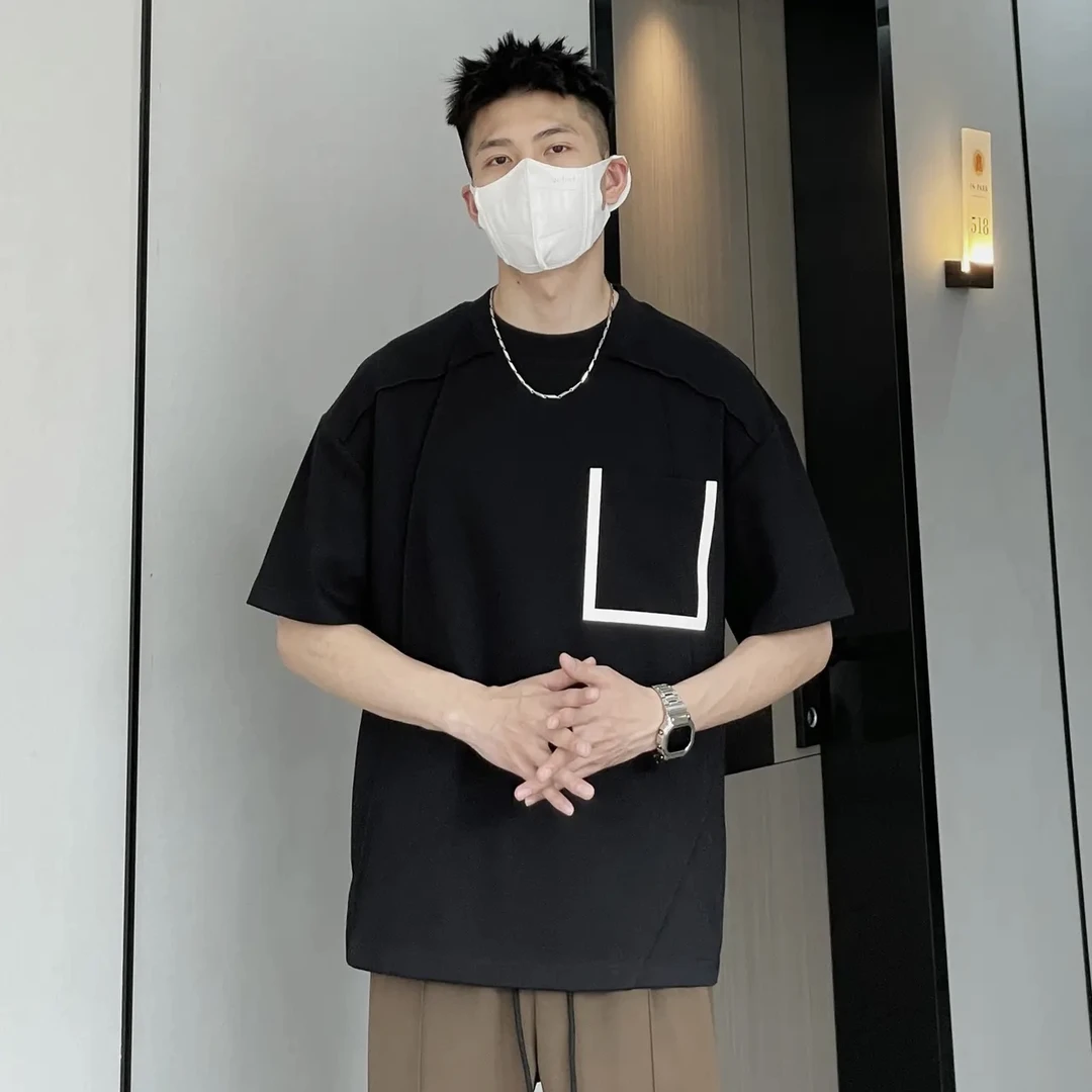 【设计师高定款】夏季液氨透气新款刺绣男女同款短袖2938