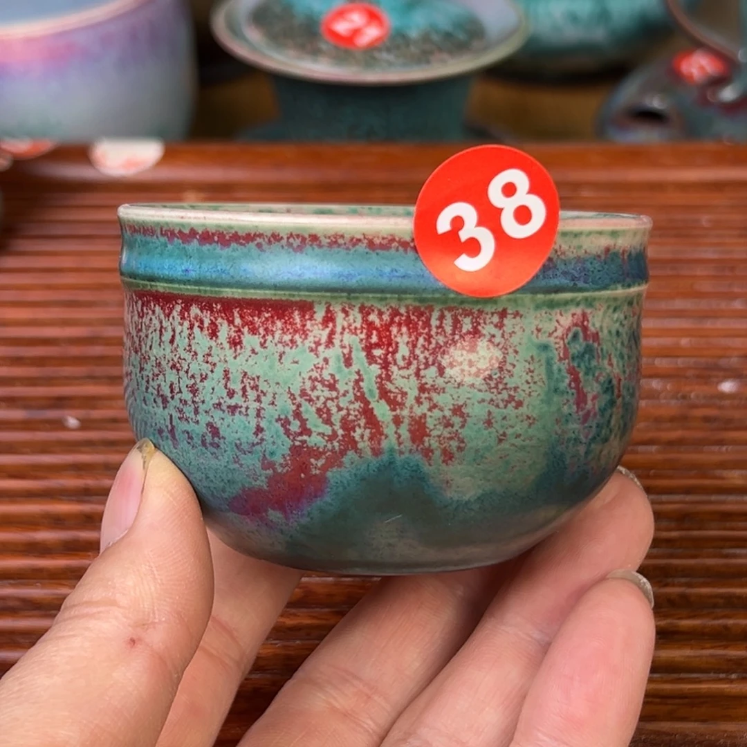 手工制作钧窑茶器