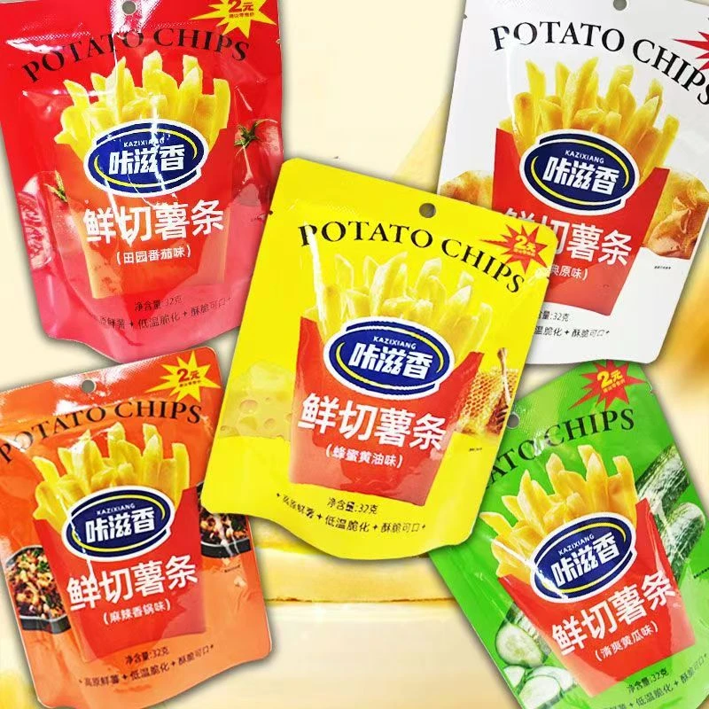 咔滋香鲜切薯条32克多口味随机