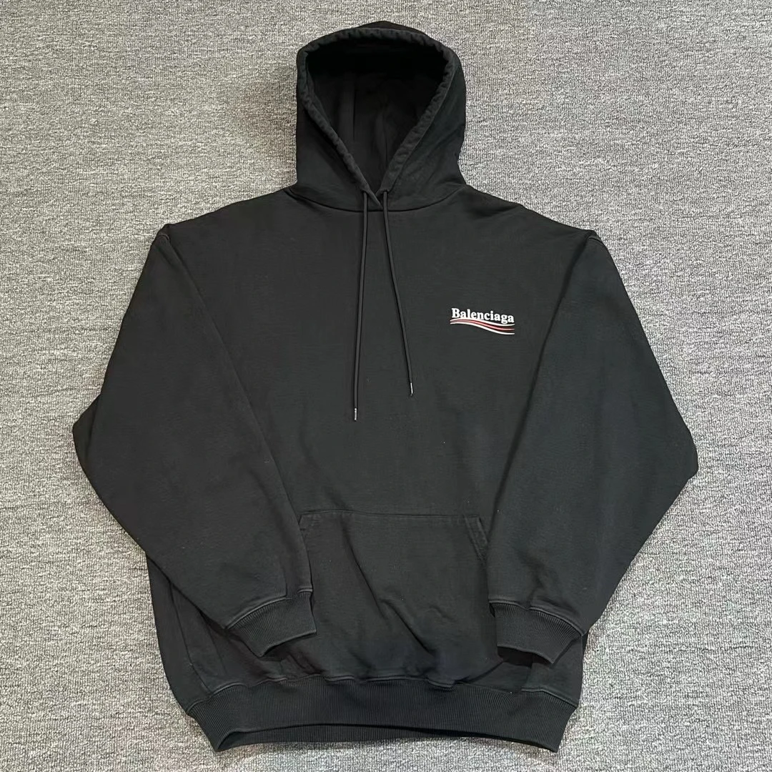 99新 Balenciaga/巴黎世家 海浪连帽卫衣/尺码：M
