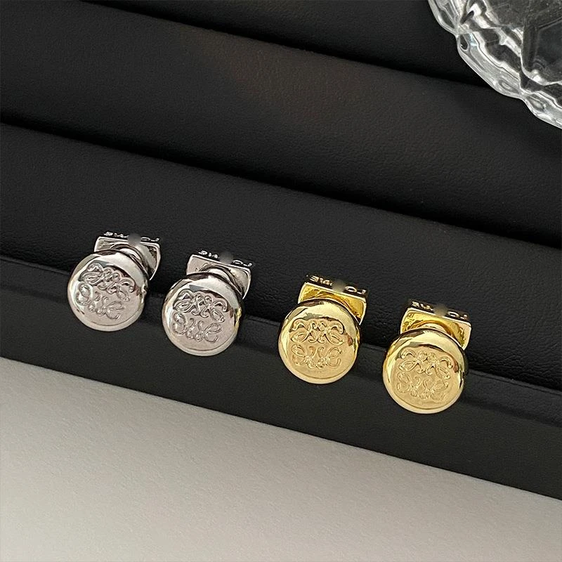 铜合金锆石耳饰 新款时尚高级感小众设计线条金属耳环精致潮搭罗