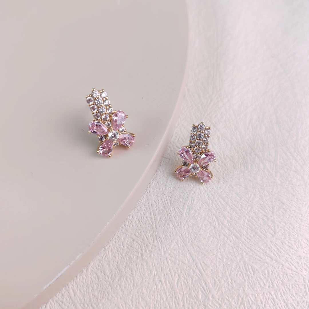 XUPING/旭平首饰 合金合成锆石耳饰 夏上新简约  GDX X001000387