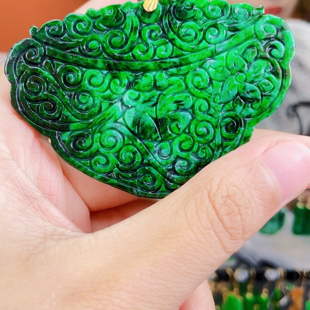 翡翠未镶嵌耳饰饰品