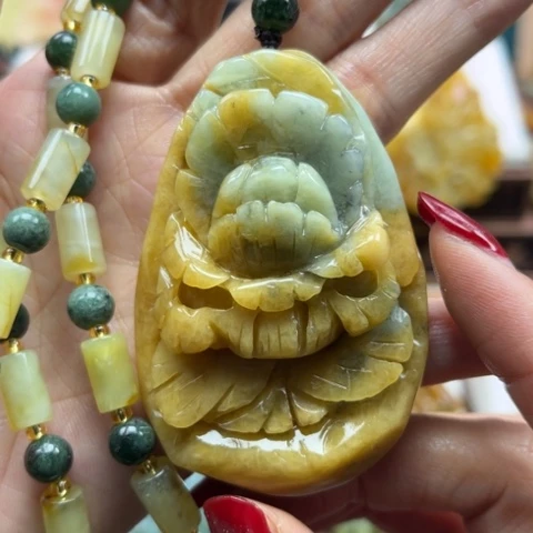 岫玉挂件未镶嵌挂件